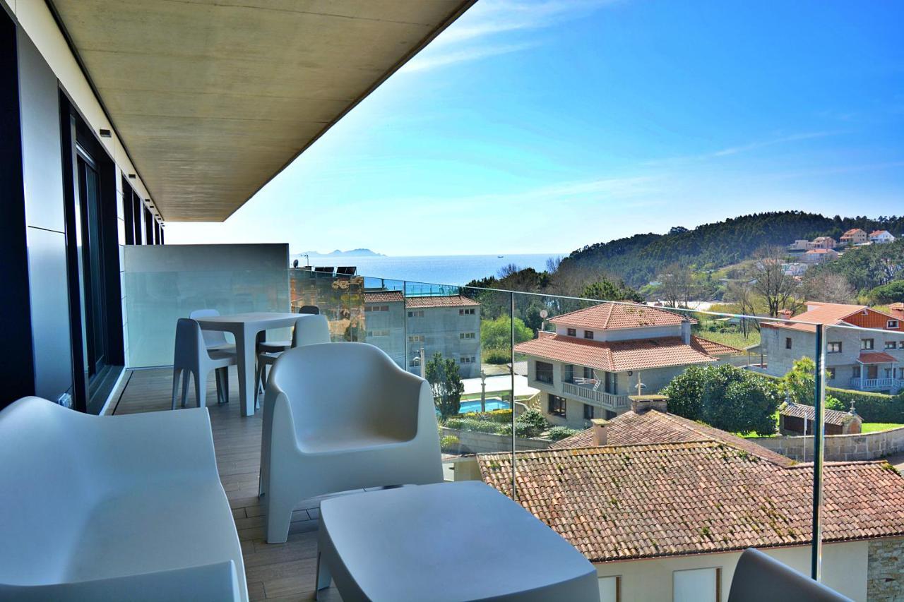 Precioso Apartamento Con Piscina En Sanxenxo Dış mekan fotoğraf